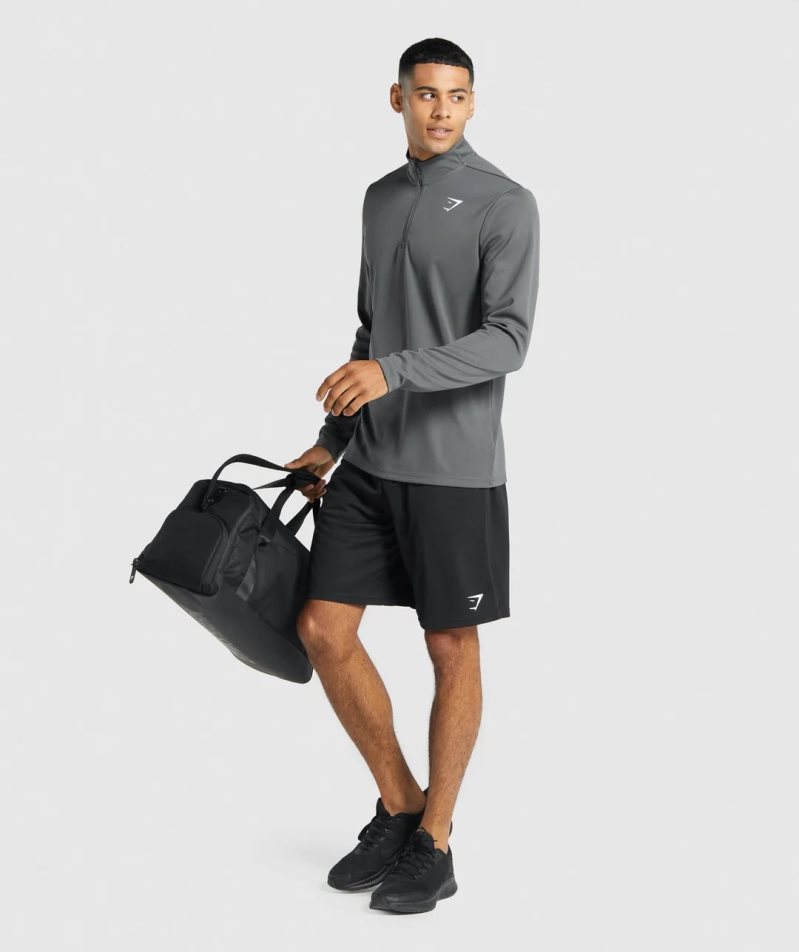 Men's Gymshark Arrival Knitted Shorts Black | CA 780NDA